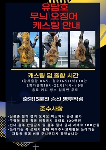 (유담호)25년 봄무늬오징어 캐스팅  첫출항  안내 선상낚시로 잡은 물고기 조황