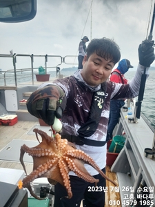 7월26일 문어조황입니다. 선상낚시로 잡은 물고기 조황