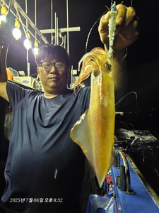 (부산 유강피싱) 유강호 한치 조황 선상낚시로 잡은 물고기 조황