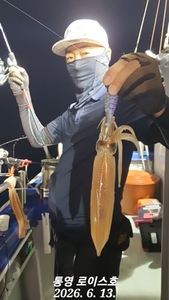 한치 한치 다녀왔습니다  선상낚시로 잡은 물고기 조황
