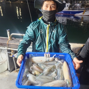 제주엔에스호 야간 팁런 조황입니다 선상낚시로 잡은 물고기 조황