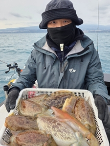1월 30일 서귀포권 갑오징어  선상낚시로 잡은 물고기 조황