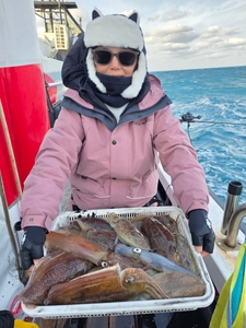 1월 25일 갑오징어 선상낚시로 잡은 물고기 조황