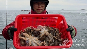 4/12 헤라호 봄주꾸미낚시  선상낚시로 잡은 물고기 조황