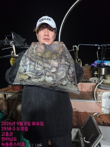 9월8일 팀보스선단 야간문어 조황 선상낚시로 잡은 물고기 조황