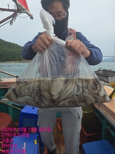 10월23일 팀보스선단 문어 조황 선상낚시로 잡은 물고기 조황