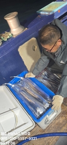 << 제주가자호>선상낚시 전문> 12월 5일 야간갈치 조황 선상낚시로 잡은 물고기 조황