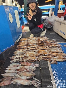 제주 어신호 6월 21일 야간 한치&오징어 조황 선상낚시로 잡은 물고기 조황