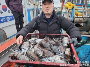 2/25 갑오징어 조황 선상낚시로 잡은 물고기 조황