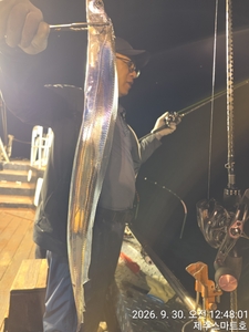 9월30일 갈치텐빈조황  선상낚시로 잡은 물고기 조황