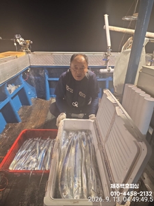 !!!제주 백호피싱!!! 9월 11~12일 야간갈치 조황 선상낚시로 잡은 물고기 조황